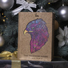 Holzpuzzle Der Freiheitsfalke mit tierischen Elementen 152 stk. 34x25cm