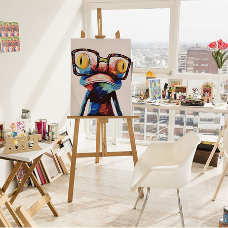 Frosch mit Brille Malen Nach Zahlen