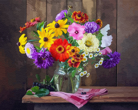 Blumenvase Malen Nach Zahlen