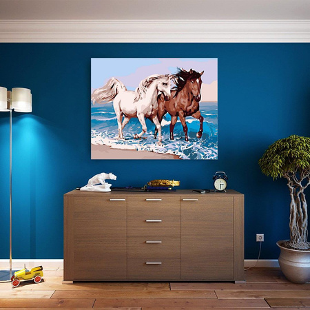 Pferde am Ufer Malen Nach Zahlen