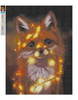 Diamantstickerei ohne Rahmen Fuchs 30x40 Diamantmosaik 5D