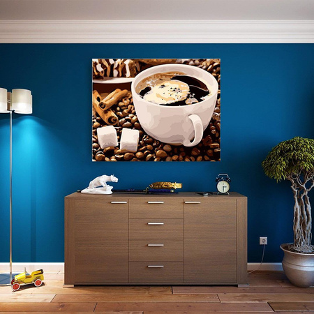 Kaffee mit Zucker Malen nach Zahlen