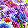 Diamantstickerei ohne Rahmen Feuerwolf 30x40 Diamantmosaik 5D