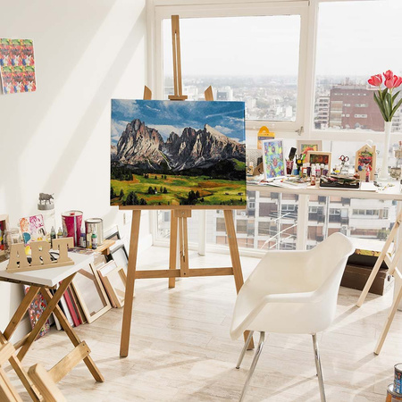 Ein Tal in den Bergen Malen Nach Zahlen