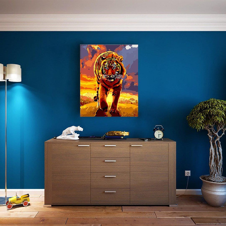 Tiger Malen nach Zahlen