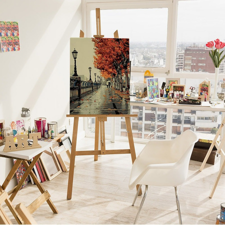 Romantische Liebe im Herbst Malen Nach Zahlen