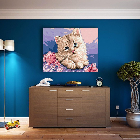 Blauäugiges Kätzchen Malen Nach Zahlen