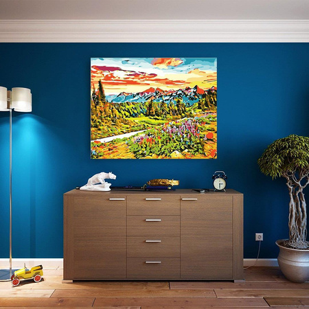 Berglandschaft Malen nach Zahlen