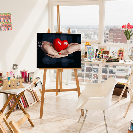 Herz in den Händen Malen Nach Zahlen