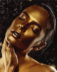 Gold Malen nach Zahlen