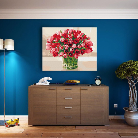 Ein Strauß Tulpen für deine Liebste Malen Nach Zahlen