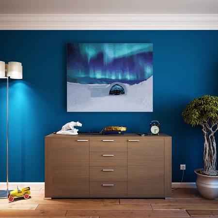 Nächtliche Tänze, Nordlichter Malen Nach Zahlen