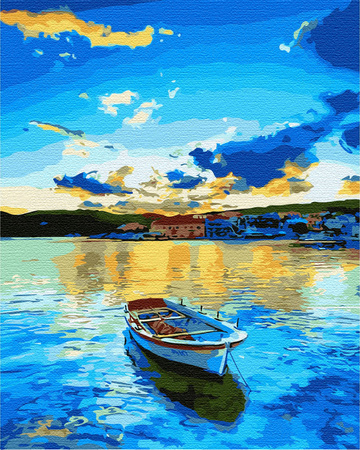 Boot am Meer Malen Nach Zahlen