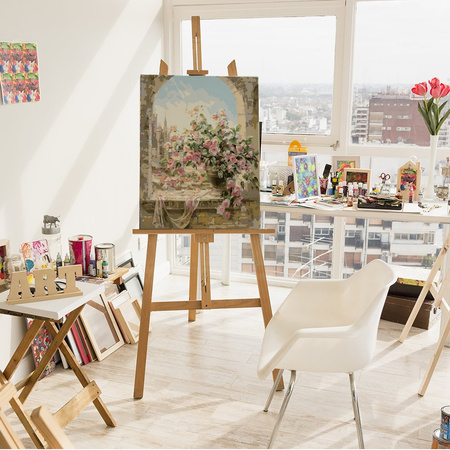 Blumen im Fenster Malen Nach Zahlen