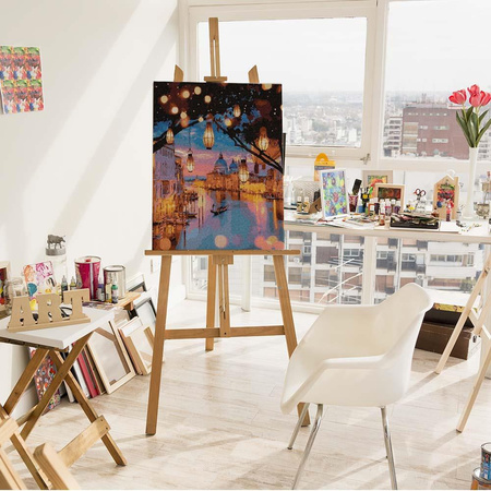 Venice Nachttischlampen Malen nach Zahlen ohne Rahmen