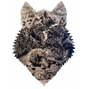 Holzpuzzle Der wilde Wolf mit tierischen Elementen 175 stk. 25x34 cm