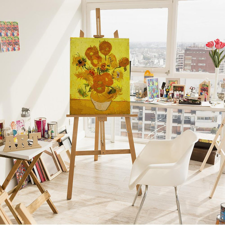 Sonnenblume. Reproduktion Malen nach Zahlen