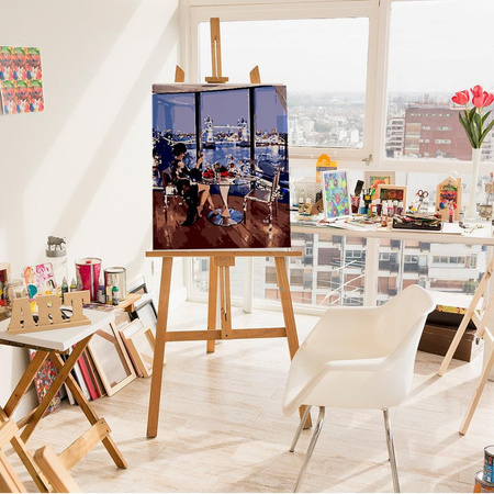 Romantisches Abendessen Malen nach Zahlen