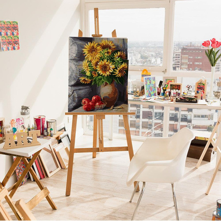 Sonnenblumen in einer Vase Malen Nach Zahlen