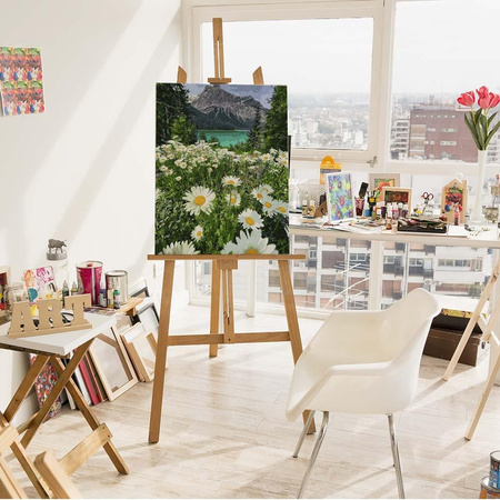 Bergkamille Landschaft Malen nach Zahlen ohne Rahmen