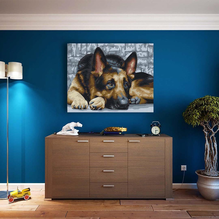 Hundetreue Malen nach Zahlen