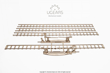 Antrieb mit Schienen Mechanisches Modell zum Zusammenklappen