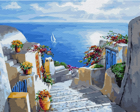 Treppe zum Meer Malen Nach Zahlen