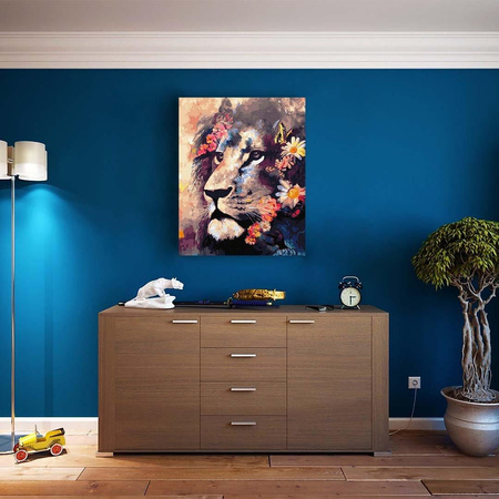 Gute Löwenmalerei nach Zahlen