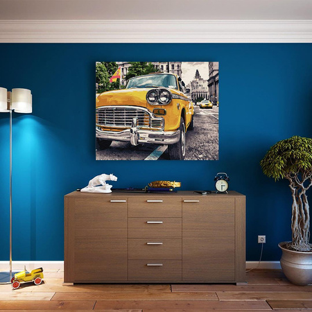 Retro in den Straßen von Spanien. Malen nach Zahlen