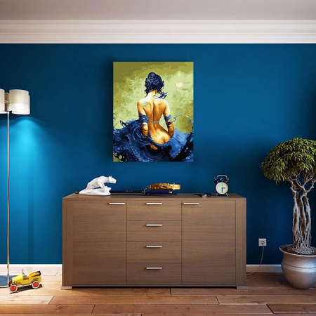 Nackter Saphir Malen nach Zahlen