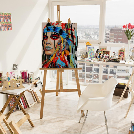 Ein einheimisches Gemälde nach Zahlen