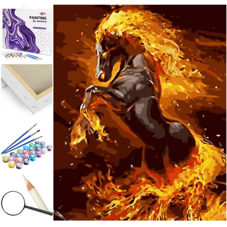 Feuerpferd Malen nach Zahlen