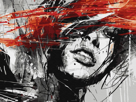 Diamant-Stickerei ohne Rahmen, abstrakt, sich selbst findend, 30 x 40, Diamant-Mosaik 5D