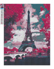 Diamantstickerei ohne Rahmen Romantischer Eiffelturm 30x40 Diamantmosaik 5D