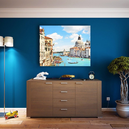 Grand Canal Basilika von Santa Maria Della Salute, Venedig 40x30cm Diamantmosaik