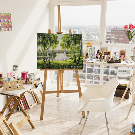 Birkenlandschaft aus der Kindheit Malen Nach Zahlen