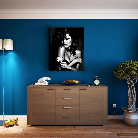 Schwarz-Weiß-Porträt Malen Nach Zahlen