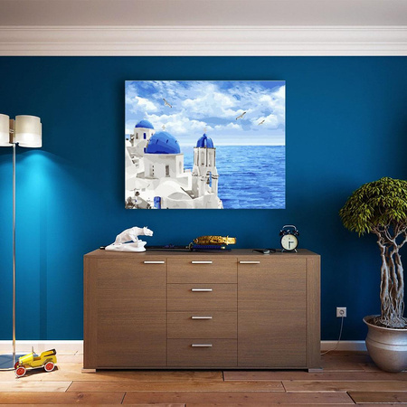 Santorini-Wolken Malen Nach Zahlen