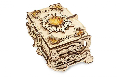 Bernsteinschatulle Ein mechanisches Modell, das zusammengebaut werden soll