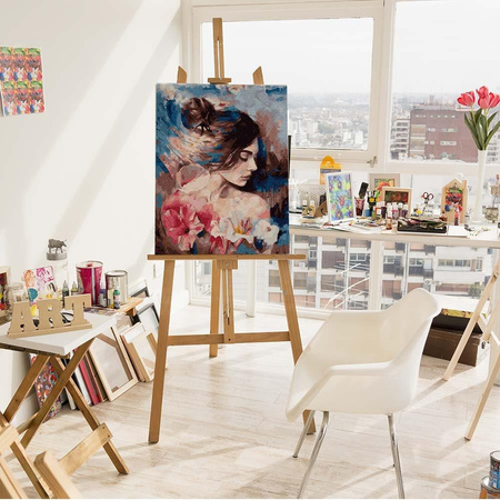 Porträt in unscharfen Farben Malen nach Zahlen