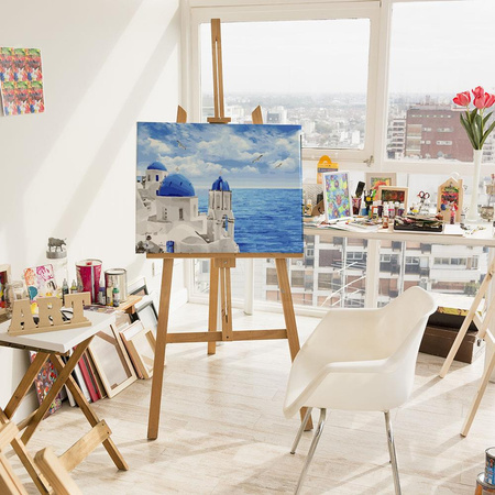 Santorini-Wolken Malen Nach Zahlen