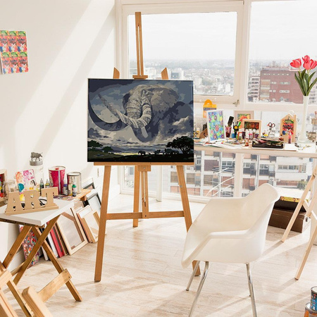 Elefanten Malen nach Zahlen