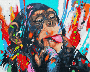 Affe Malen Nach Zahlen