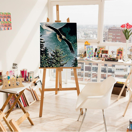 Fliegender Adler Malen nach Zahlen