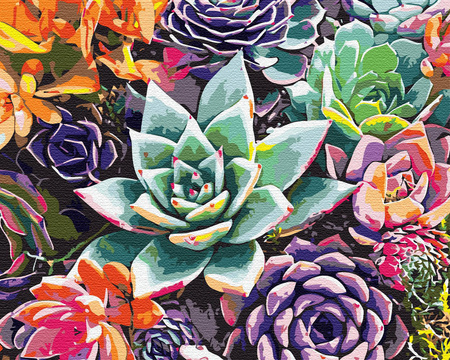 Große Blumen Malen Nach Zahlen