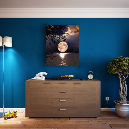 Mond über dem Wasser Malen Nach Zahlen