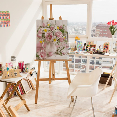 Zarte Blumen Malen Nach Zahlen