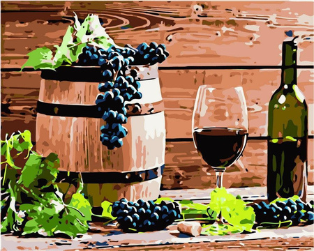 Wein Malen nach Zahlen