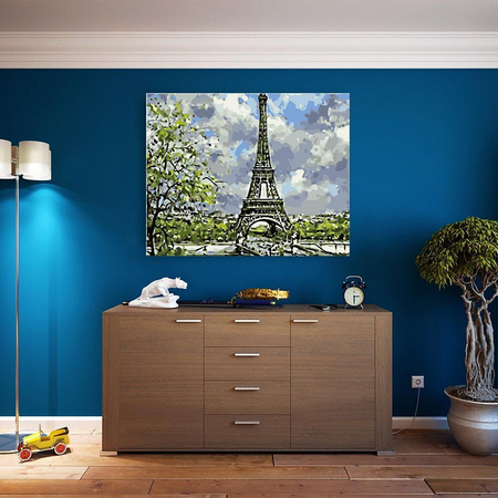 Frühling in Paris Malen nach Zahlen