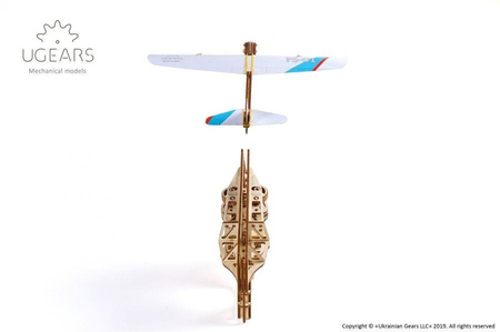 Flugzeugwerfer Mechanisches Modell, das zusammengebaut werden soll